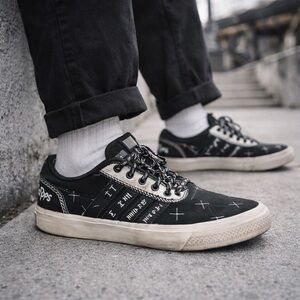 Adidas Hood By‎ Air HBA Sneakers  9.5 Graphic Low Top Streetwear Designer Collab
